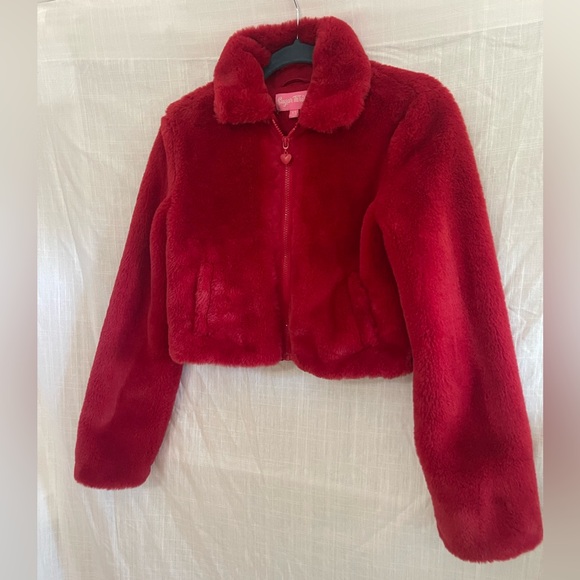 Dolls Kill Jackets & Blazers - Sugar Thrills Cupids Fool cropped fur coat
